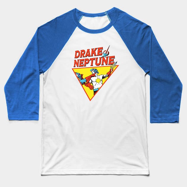 Drake Neptune Parallax War Baseball T-Shirt by GothicStudios